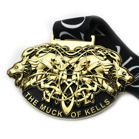 Custom Award Plated Gold Metal Medal