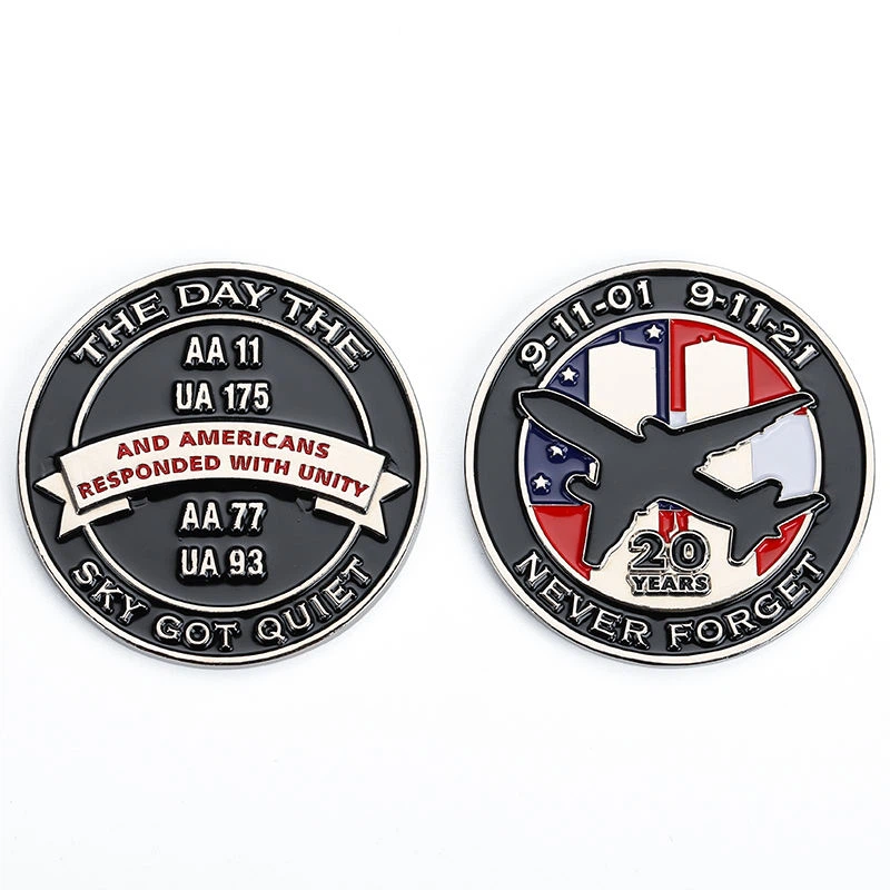 Kovová smaltovaná 3D pamětní mince sbírky suvenýrů