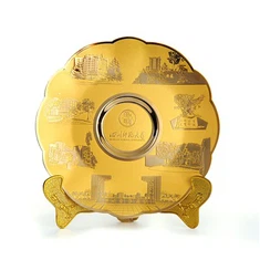 3D dárkový suvenýr kovový talíř