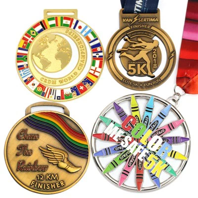 Ocenění vlastní kovová sportovní medaile